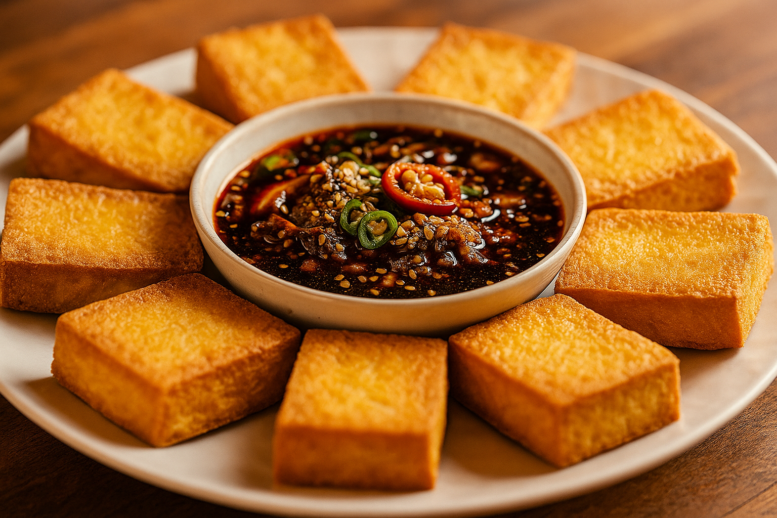 들기름두부구이